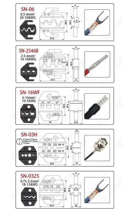 Master Electrical Projects with SN-48BS Crimping Pliers: Multi-Jaw Efficiency