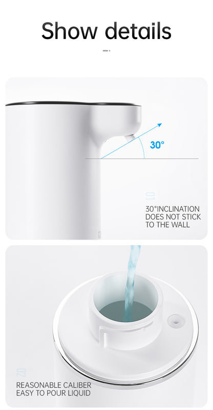 Dispensadores automáticos de jabón en espuma inteligentes con carga USB para baño 