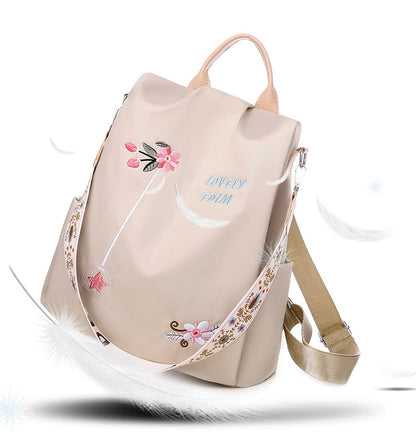 Mochila con estampado Oxford impermeable y antirrobo de alta calidad para mujer 