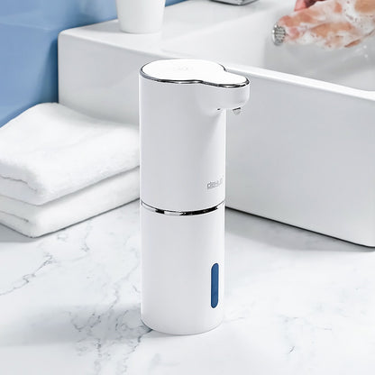 Efficient & Stylish: White Automatic Foam Soap Dispensers with USB Charging