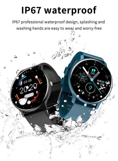 Reloj inteligente LIGE IP67 resistente al agua para hombre, pantalla táctil completa, deportivo, fitness, Bluetooth para iOS o Android 