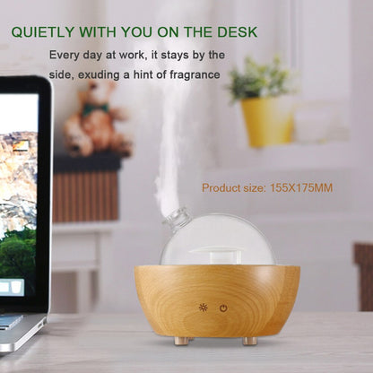 Humidificador difusor de aroma en aerosol de madera con Bluetooth de gran capacidad de 150 ml para el hogar 