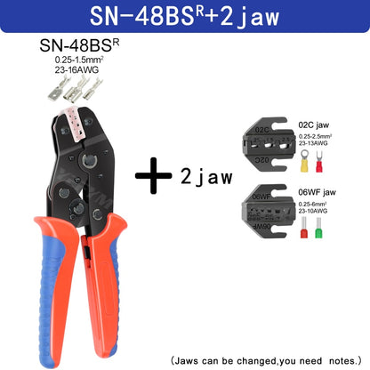 Master Electrical Projects with SN-48BS Crimping Pliers: Multi-Jaw Efficiency