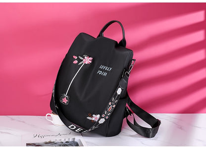 Mochila con estampado Oxford impermeable y antirrobo de alta calidad para mujer 