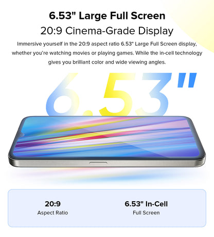 UMIDIGI A11 Versión global Android 11 Smartphone Helio G25 64GB 128GB 6.53" HD + 16MP Cámara triple 