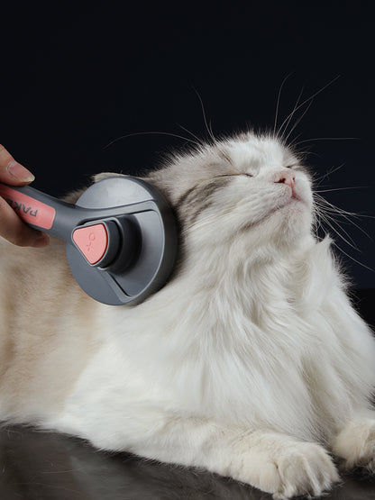 Cepillo peine para gatos Kimpets: diseñado de manera cómoda y ergonómica para limpiar el pelo suelto de su gato