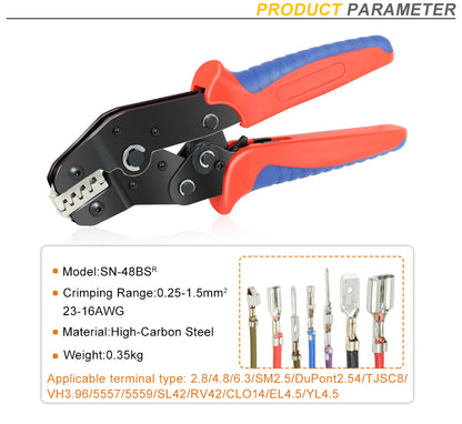 Master Electrical Projects with SN-48BS Crimping Pliers: Multi-Jaw Efficiency