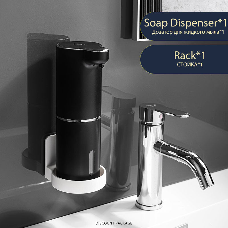 Efficient & Stylish: White Automatic Foam Soap Dispensers with USB Charging