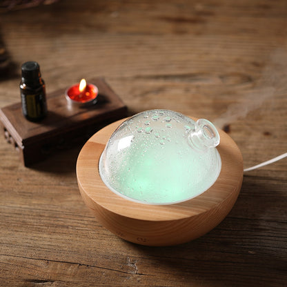 Humidificador difusor de aroma en aerosol de madera con Bluetooth de gran capacidad de 150 ml para el hogar 