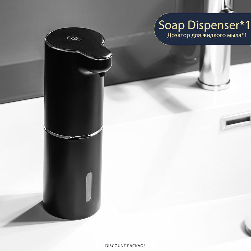 Efficient & Stylish: White Automatic Foam Soap Dispensers with USB Charging